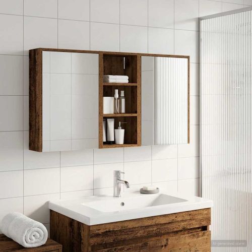 Комплект шкафове за баня 3 pcs 116 x 16 x 62,5 см