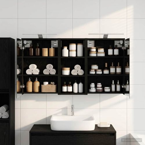 Комплект шкафове за баня 3 pcs 116 x 16 x 62,5 см