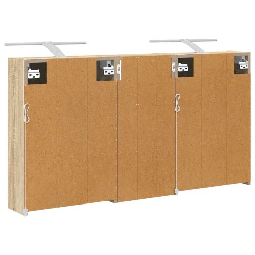 Комплект шкафове за баня 3 pcs 116 x 16 x 62,5 см