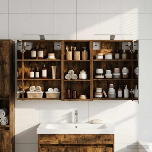 Комплект шкафове за баня 3 pcs 116 x 16 x 62,5 см