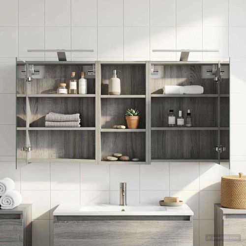 Комплект шкафове за баня 3 pcs 116 x 16 x 62,5 см