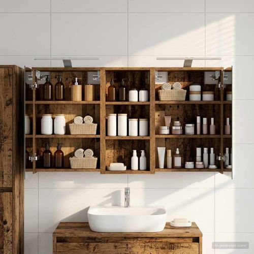 Комплект шкафове за баня 3 pcs 116 x 16 x 62,5 см