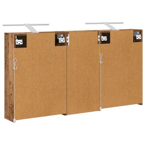 Комплект шкафове за баня 3 pcs 116 x 16 x 62,5 см