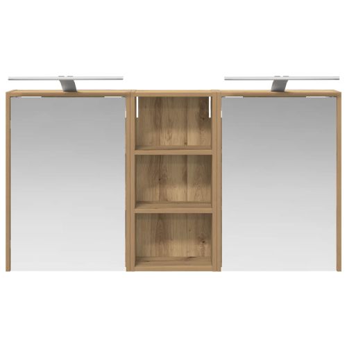 Комплект шкафове за баня 3 pcs 116 x 16 x 62,5 см