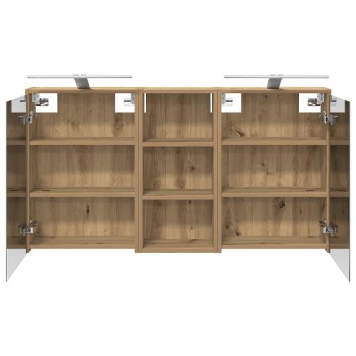 Комплект шкафове за баня 3 pcs 116 x 16 x 62,5 см