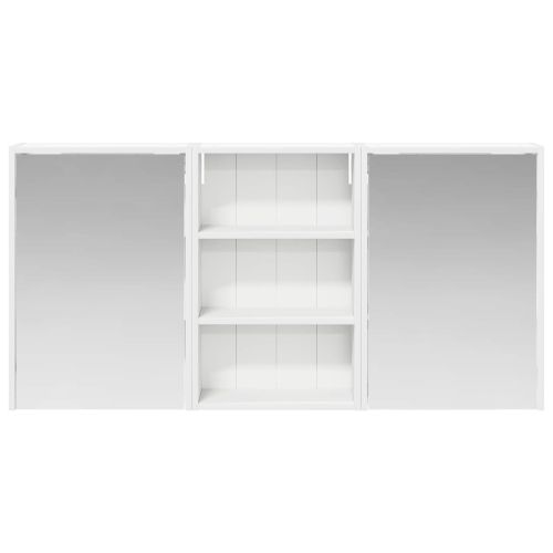 Комплект шкафове за баня с рафт 3 pcs 126 x 16 x 62.5 см