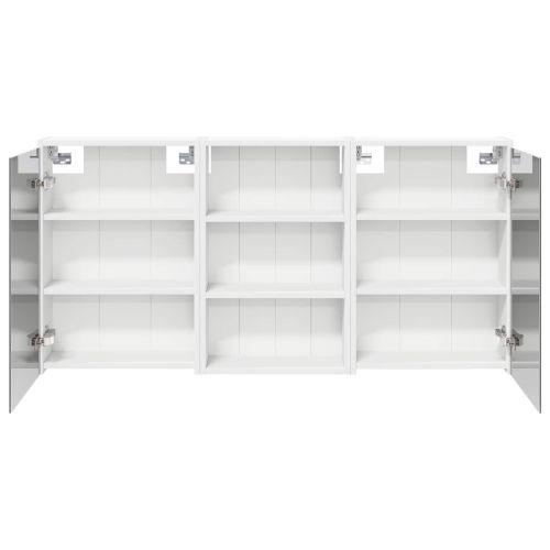 Комплект шкафове за баня с рафт 3 pcs 126 x 16 x 62.5 см