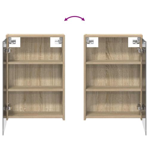 Комплект шкафове за баня с рафт 3 pcs 126 x 16 x 62.5 см