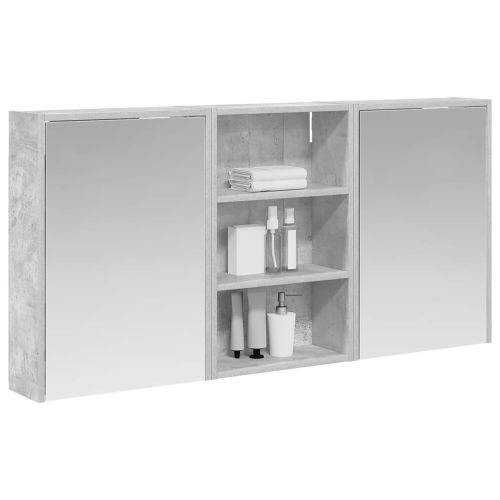 Комплект шкафове за баня с рафт 3 pcs 126 x 16 x 62.5 см