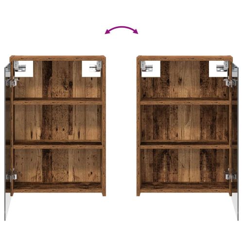 Комплект шкафове за баня с рафт 3 pcs 126 x 16 x 62.5 см