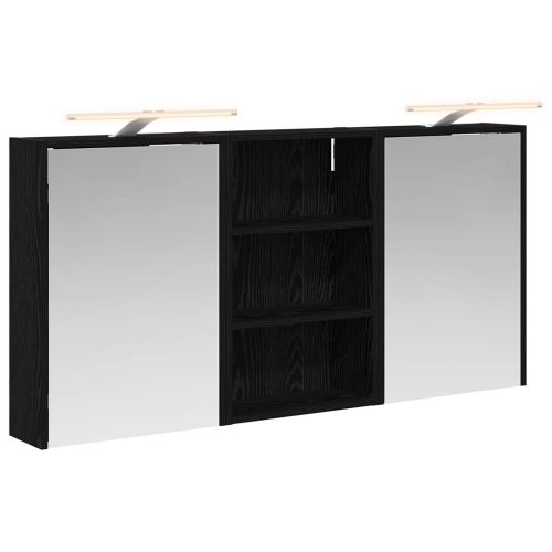 Комплект шкафове за баня с рафт 3 pcs 126 x 16 x 62.5 см