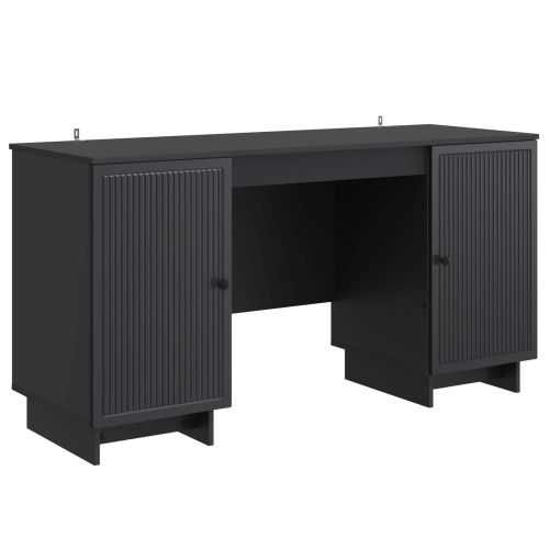 Бюро Черно Инженерна дървесина 142,5 x 50 x 75 см