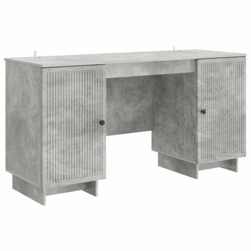 Бюро Бетонно сиво Инженерна дървесина 142,5 x 50 x 75 см