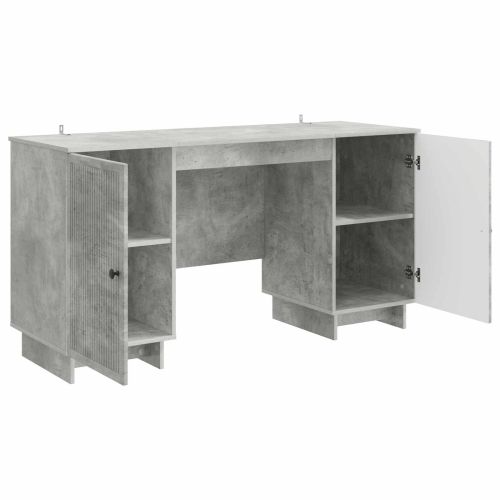 Бюро Бетонно сиво Инженерна дървесина 142,5 x 50 x 75 см