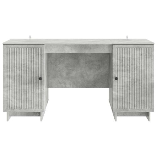 Бюро Бетонно сиво Инженерна дървесина 142,5 x 50 x 75 см