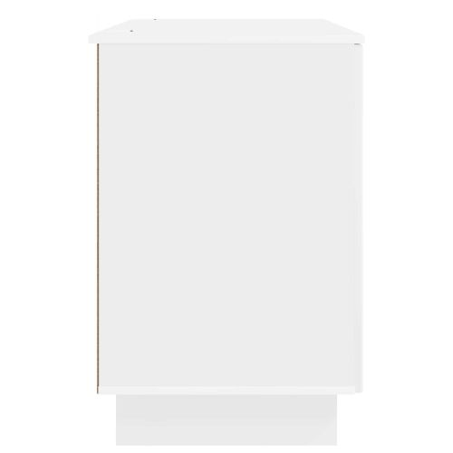 Бюро Бял гланц Инженерна дървесина 142,5 x 50 x 75 см