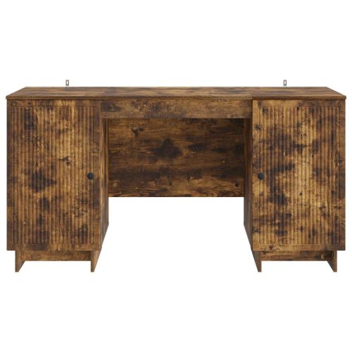 Бюро Опушен дъб Инженерна дървесина 142,5 x 50 x 75 см