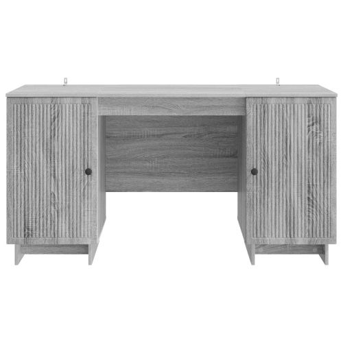 Бюро Сив Сонома Инженерна дървесина 142,5 x 50 x 75 см