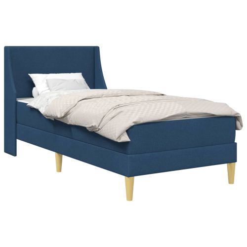 Рамка за легло с матрак с таблото Синьо 80x 200 см Полиестер