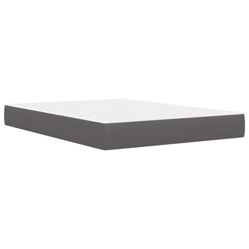 Рамка за легло с матрак Сиво 120 x 200 cm Изкуствена