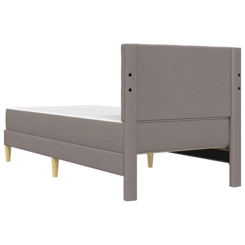 Рамка за легло с матрак с таблото Таупе 80 x 200 cm текстил