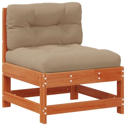 Комплект за почивка в градина 10 pcs Восъчно кафяво бор