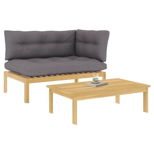 2 Брой Акациево дърво Светло кафяво