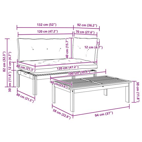 2 Брой Акациево дърво Светло кафяво