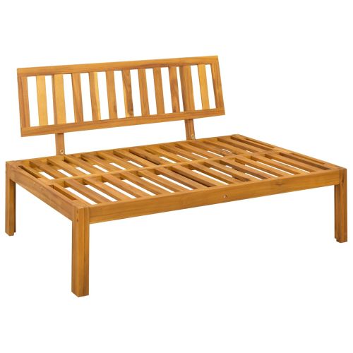 5 Брой Градински палетен диван единици Солидно акациево дърво