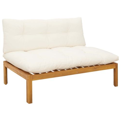 6 Брой Градински палетен диван единици Солидно акациево дърво