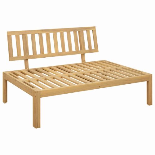 3 Брой Градински палетен диван единици Солидно акациево дърво