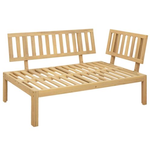 Градински палетен диван единици 2 Брой Солидно акациево дърво