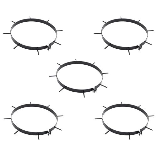 Валяк за трева с прикачени аераторни скоби Черен 110 x 52 см