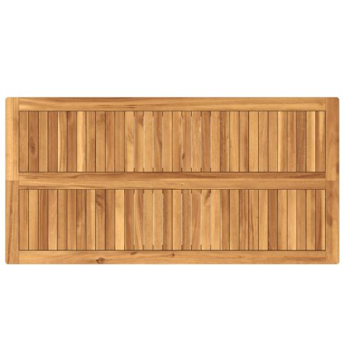 Набор за бар на открито 7 pcs Нетретирано Солидно тиково дърво