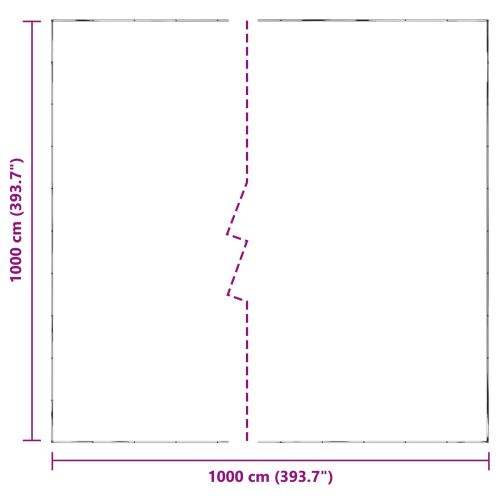 Платно с детайли Прозрачен 10 x 10 m Полиетилен
